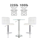 Jenna 3PC Pub Table Set White