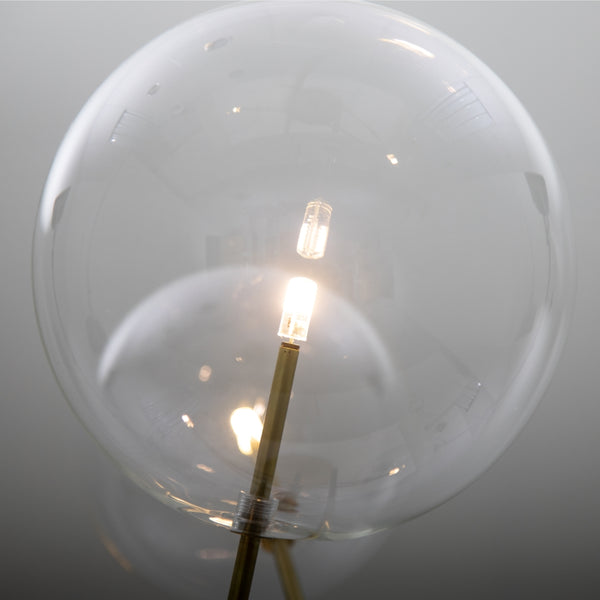 Yosemite Home Decor 4 Light Portable Lamp In Antique Brass Finish 190004448-YHD