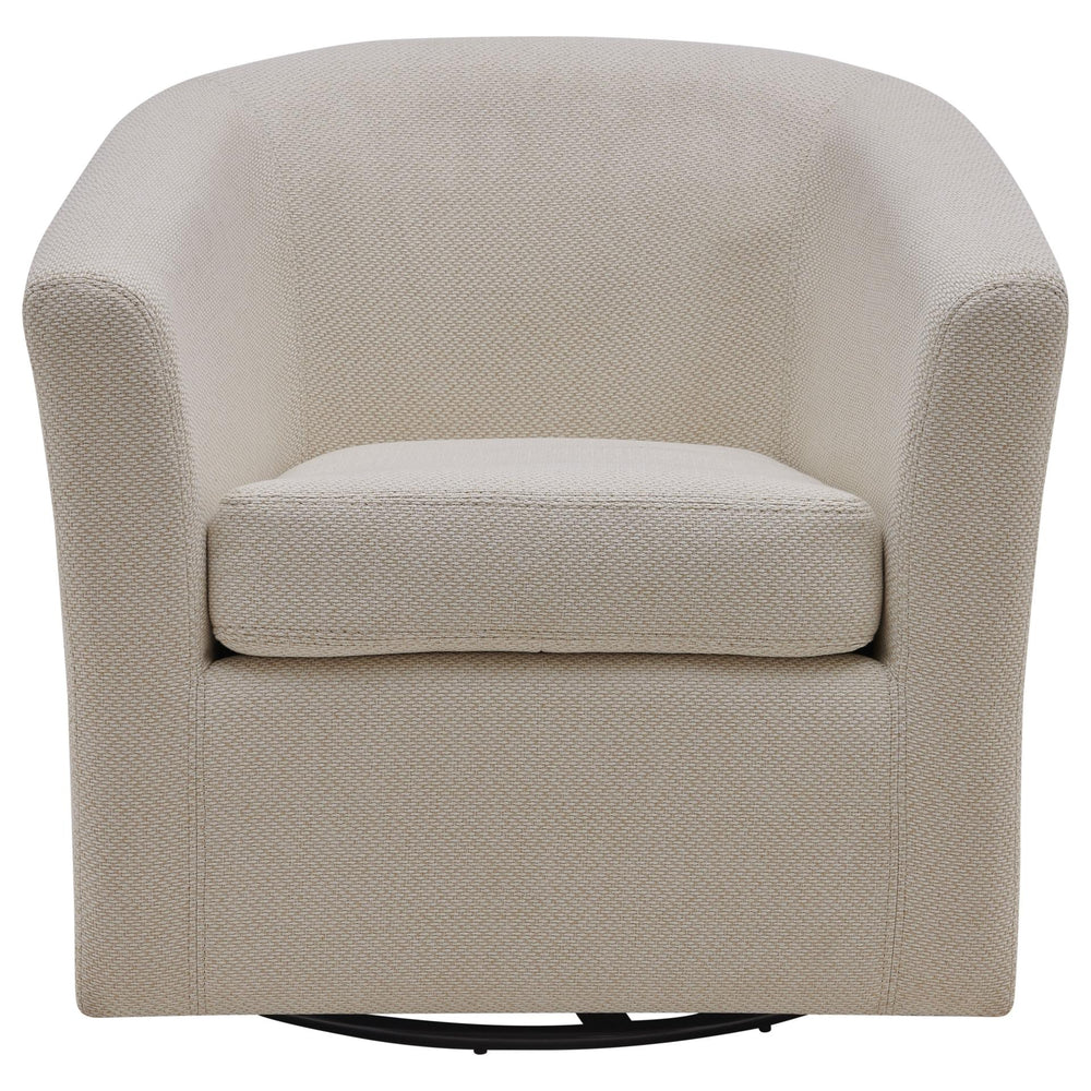 Hayden Fabric Swivel Chair Cardiff Cream