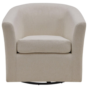 Hayden Fabric Swivel Chair Cardiff Cream