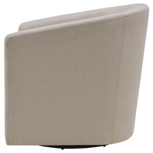 Hayden Fabric Swivel Chair Cardiff Cream