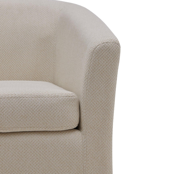 Hayden Fabric Swivel Chair Cardiff Cream