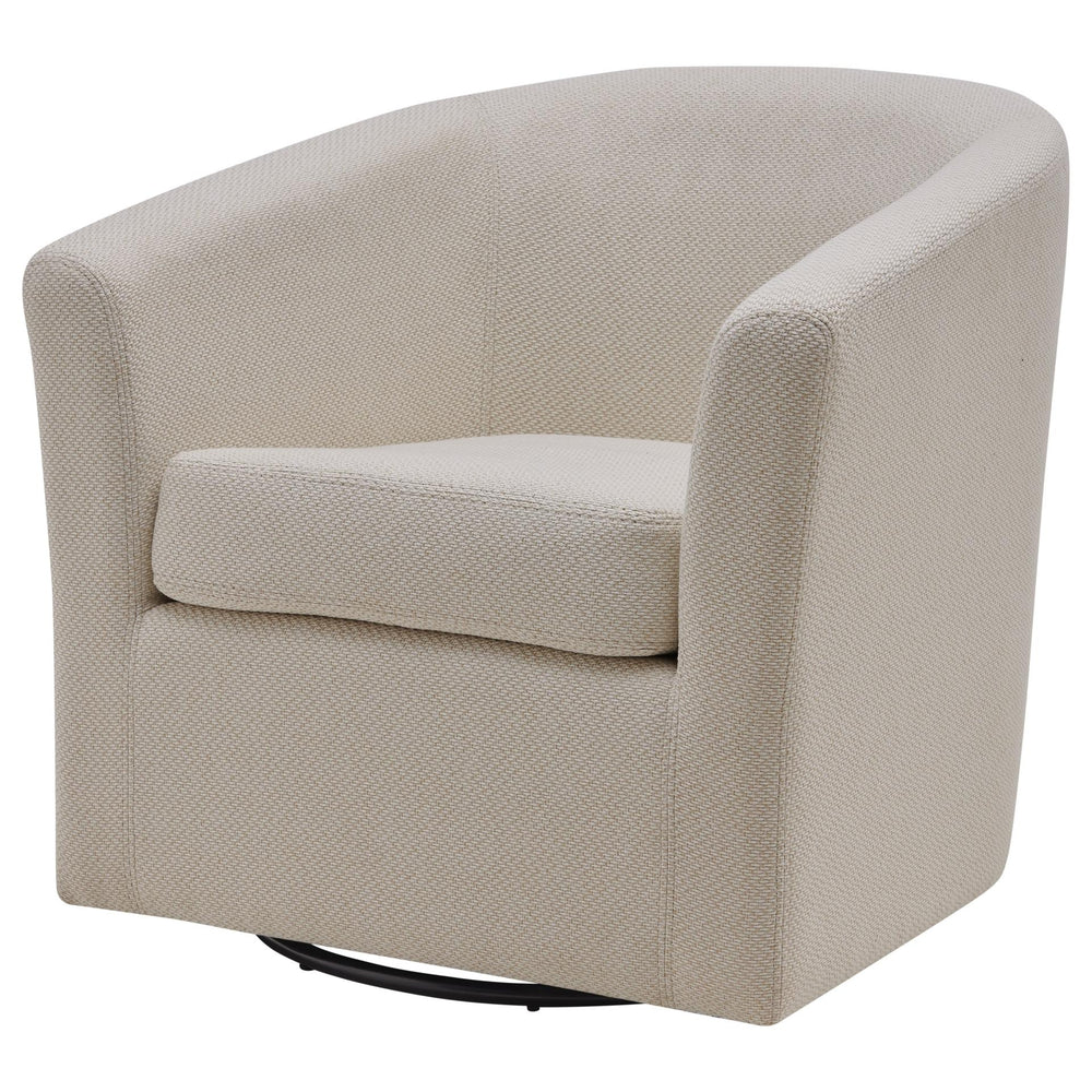Hayden Fabric Swivel Chair Cardiff Cream