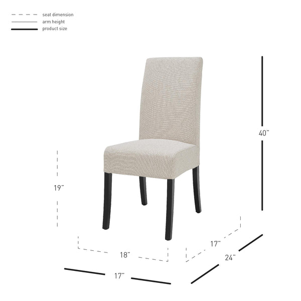 Valencia Fabric Chair - Set of 2 Cardiff Cream