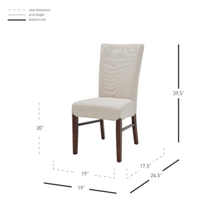 Milton Fabric Chair - Set of 2 Cardiff Cream