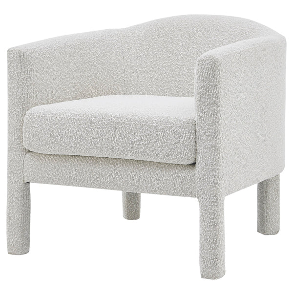 Jennifer Fabric Accent Arm Chair - Boucle Beige