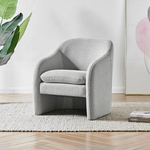 New Pacific Direct Zella Fabric Accent Arm Chair Cardiff Gray 1900173-410-NPD