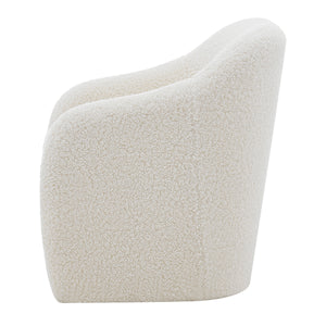 New Pacific Direct Zella Faux Shearling Fabric Accent Arm Chair Shearling Beige 1900174-560-NPD