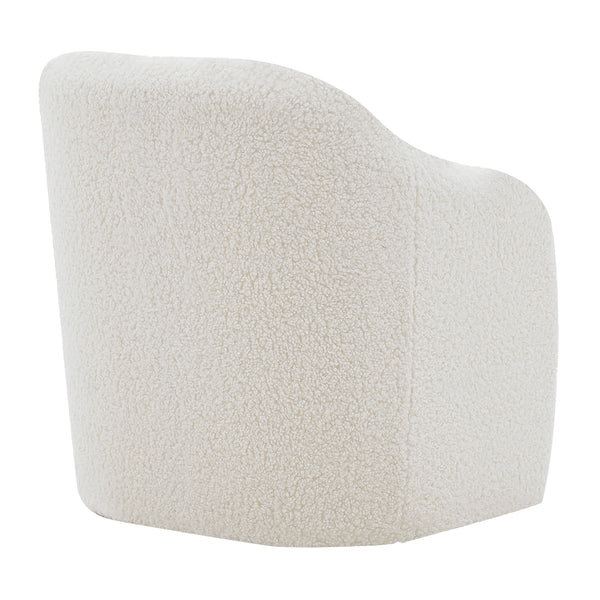 New Pacific Direct Zella Faux Shearling Fabric Accent Arm Chair Shearling Beige 1900174-560-NPD