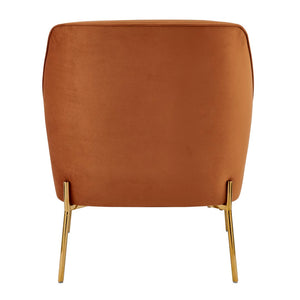 New Pacific Direct Arianna Velvet Fabric Accent Arm Chair 1900183-565-NPD