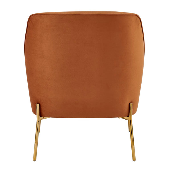 New Pacific Direct Arianna Velvet Fabric Accent Arm Chair 1900183-565-NPD