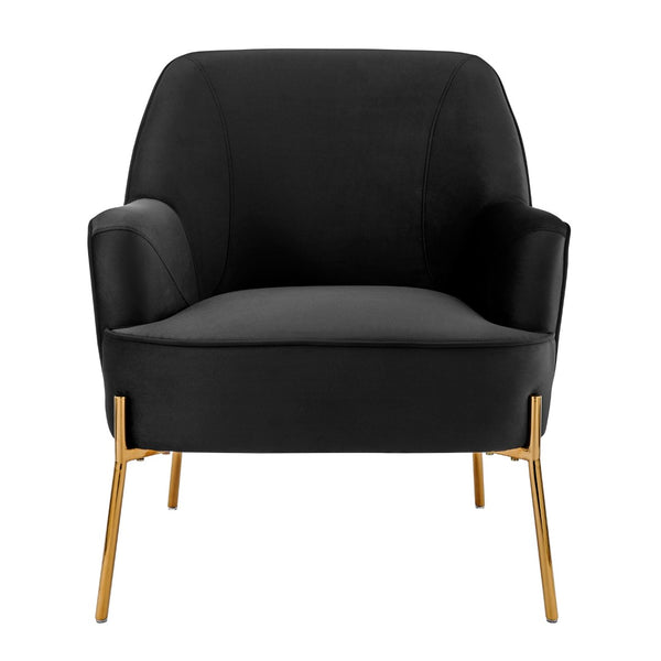 New Pacific Direct Arianna Velvet Fabric Accent Arm Chair 1900183-575-NPD