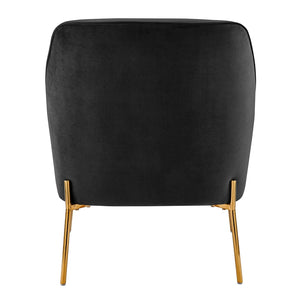 New Pacific Direct Arianna Velvet Fabric Accent Arm Chair 1900183-575-NPD