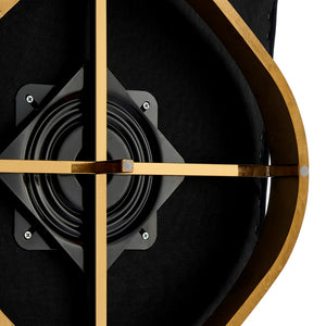 New Pacific Direct Natasha Velvet Fabric w/ Gold Metal Swivel Accent Arm Chair 1900187-575-NPD