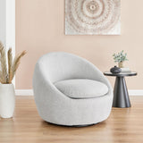 New Pacific Direct Adelmo Fabric Swivel Accent Chair SFX2 Cardiff Gray
