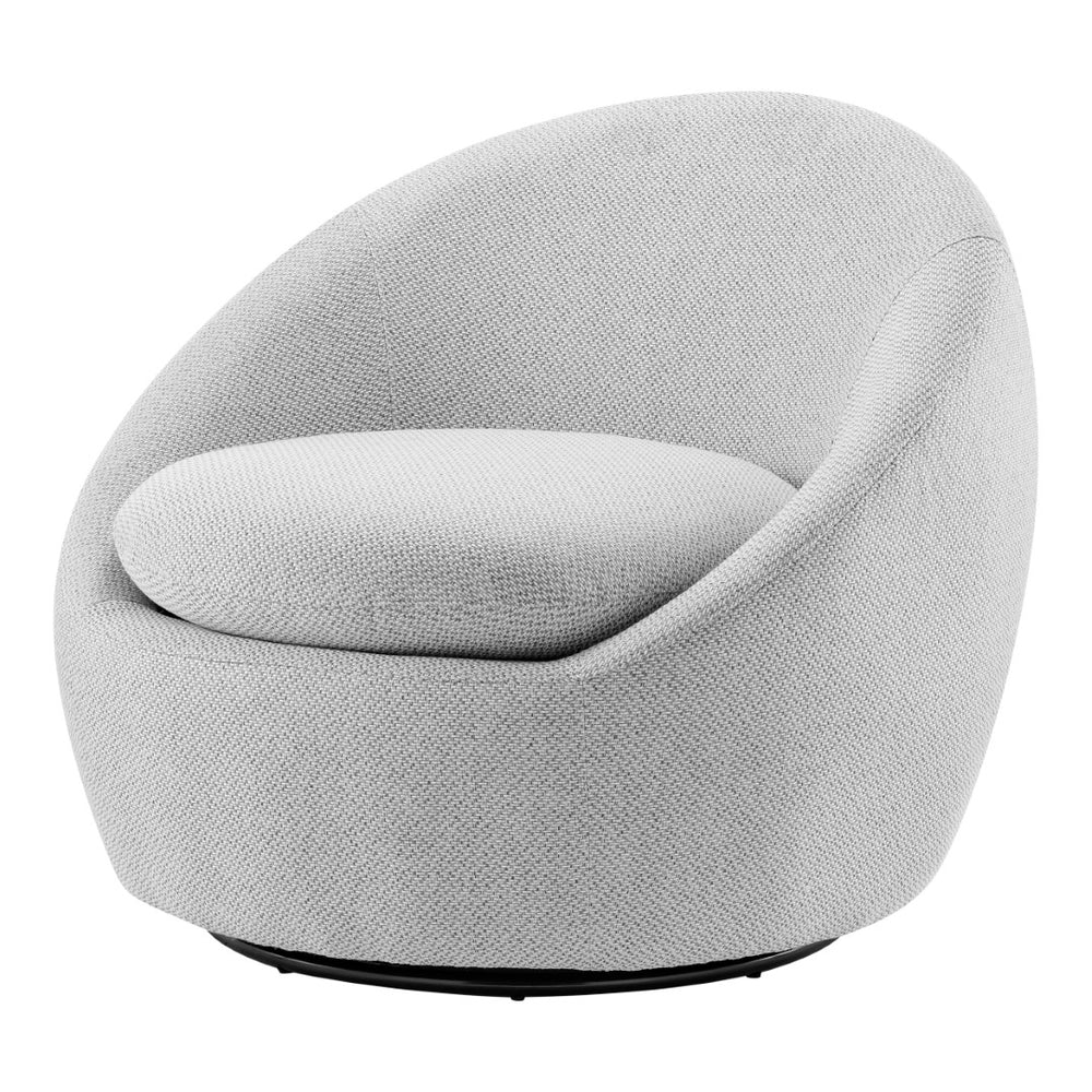 New Pacific Direct Adelmo Fabric Swivel Accent Chair SFX2 Cardiff Gray