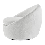 New Pacific Direct Adelmo Fabric Swivel Accent Chair SFX2 Boucle Beige