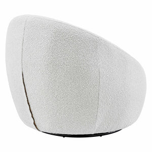 New Pacific Direct Adelmo Fabric Swivel Accent Chair SFX2 Boucle Beige