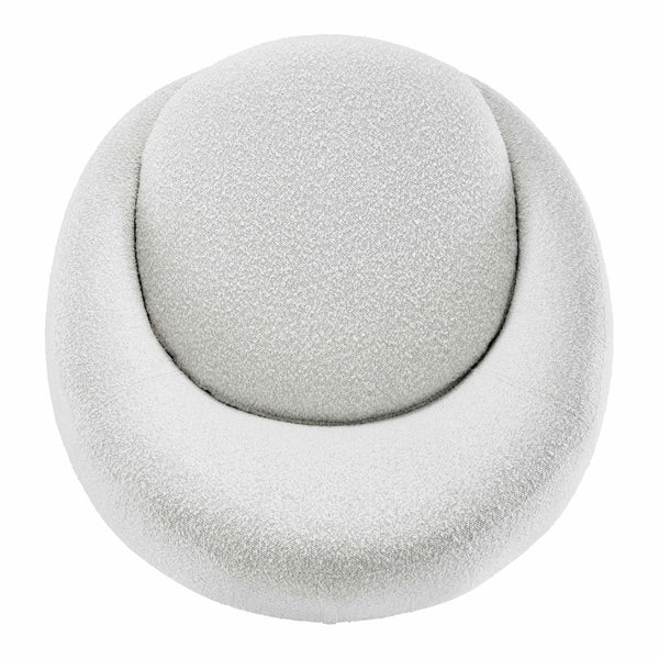 New Pacific Direct Adelmo Fabric Swivel Accent Chair SFX2 Boucle Beige