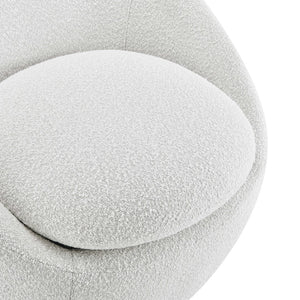 New Pacific Direct Adelmo Fabric Swivel Accent Chair SFX2 Boucle Beige