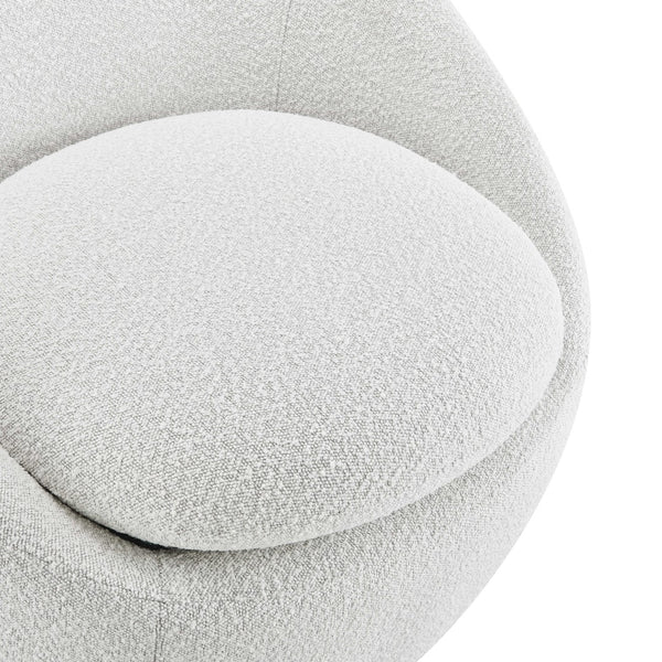 New Pacific Direct Adelmo Fabric Swivel Accent Chair SFX2 Boucle Beige