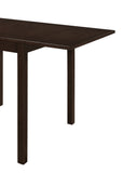 Kelso Drop Leaf Dining Table in Cappuccino - Versatile Space-Saving Design for Small Areas