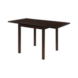 Kelso Drop Leaf Dining Table in Cappuccino - Versatile Space-Saving Design for Small Areas