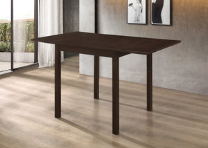 Kelso Drop Leaf Dining Table in Cappuccino - Versatile Space-Saving Design for Small Areas