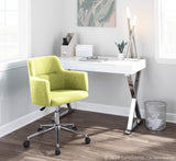 Andrew Contemporary Adjustable Office Chair in Green by LumiSource