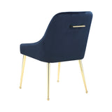 Modern Side Chairs Dark Ink Blue (Set of 2)