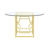 Starlight Modern Dining Table Base Brass