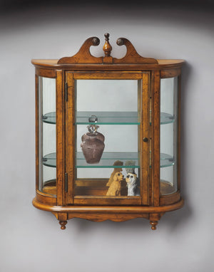 Butler Specialty Melinda Vintage Oak Wall Curio 1927001