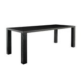 Abby 84" Rectangle Table in Matte Black