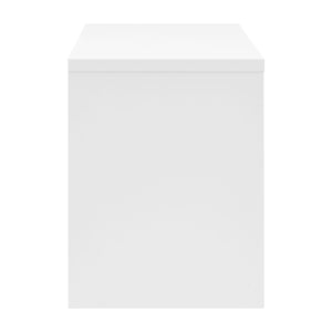 EuroStyle Abby 55" Desk in Matte White Lacquer 19710-WHT