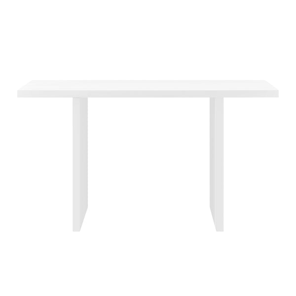 EuroStyle Abby 55" Desk in Matte White Lacquer 19710-WHT