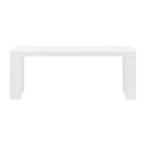 EuroStyle Abby 49" Bench in High Gloss White Lacquer 19720WHT-KIT