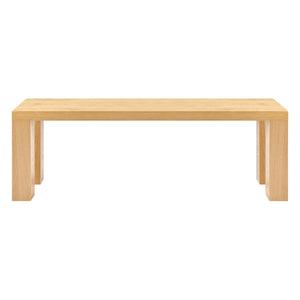 EuroStyle Abby 57" Bench in Oak Veneer 19723OAK-KIT