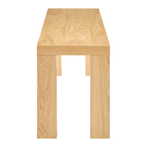 EuroStyle Abby 57" Bench in Oak Veneer 19723OAK-KIT