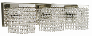 3-Light Polished Silver Gemini Sconce