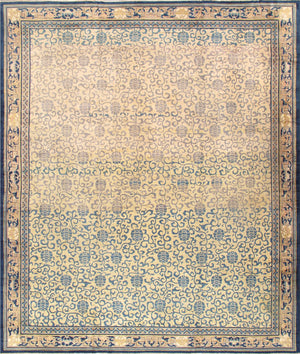 Pasargad Antique Kensu Collection Ivory Lamb's Wool Area Rug 019949-PASARGAD