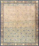 Antique Kensu Collection Ivory Lamb's Wool Area Rug