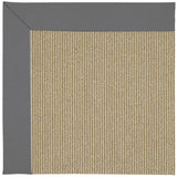 Zoe-Sisal 1995 Indoor/Outdoor Bordered Rug Canvas Charcoal