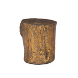 Hunter End Table Stool, Gold