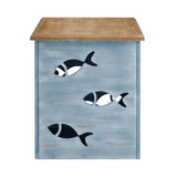 Gareth Fish Table Blue