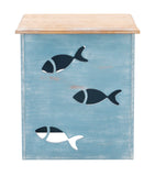 Gareth Fish Table Blue