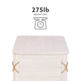 Brosnan Rope Cedar Chest White