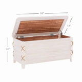 Brosnan Rope Cedar Chest White