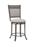 Franklin Swivel Counter Stool, Pewter