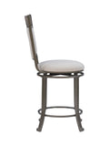 Franklin Swivel Counter Stool, Pewter