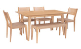 Cadence 6Pc Dining Set Natural 